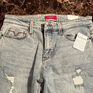Guess Distressed Slim Straight Jeans